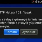 Blackberry HTTP hatası 403 Yasak