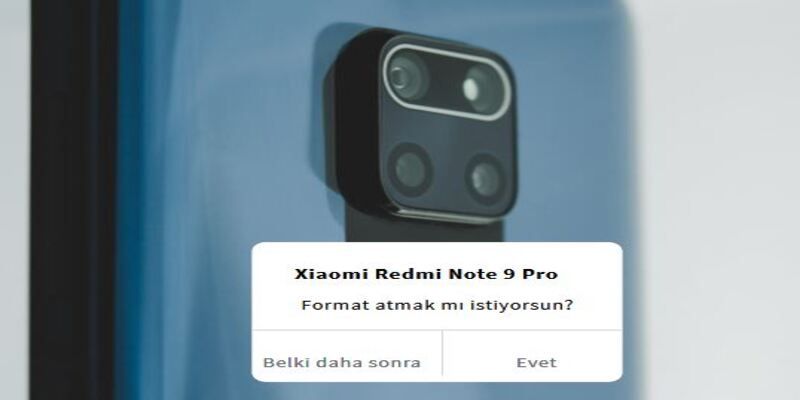 Redmi Note 9 Pro Format