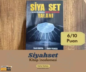 Siyahset adlı kitabın kapağı bu şekilde. Benim kitaba verdiğim puan da 10 üzerinden 6. Çok emek harcandığı belli ama iyi bir redaksiyon ve sadeleştirme gerekiyor diye düşünüyorum.