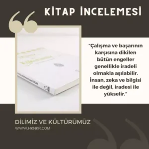 Dilimiz ve Kültürümüz adlı eserin kapak görseli ve eserden yazara ait güzel bir tespite ait cümle sizlerle.