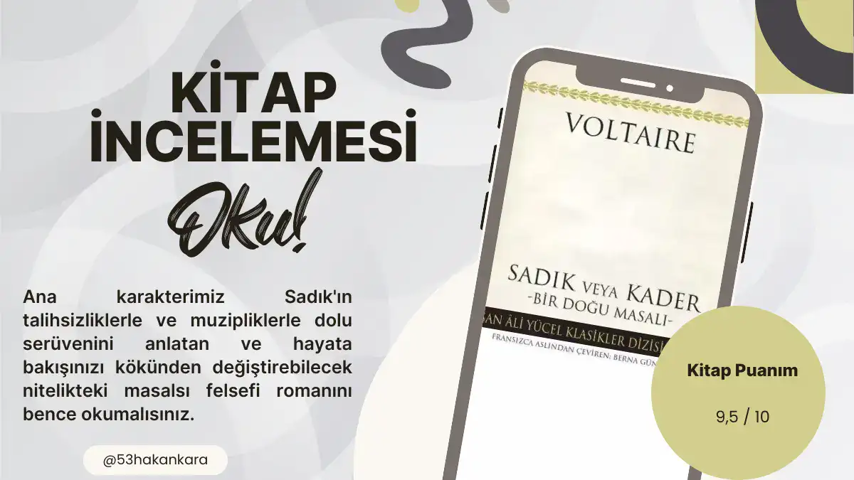 Bir Doğu Masalı Sadık veya Kader Voltaire