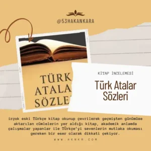 Türk Atalar Sözleri adlı kitap kapağı ve kitap hakkında ufak bir yorum.